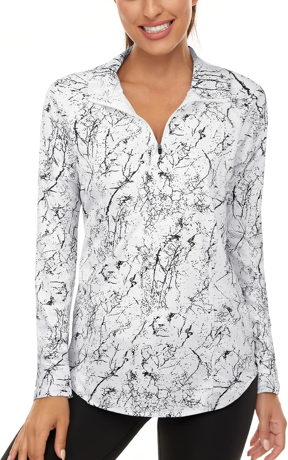 LURANEE Womens UPF 50, Special Long Sleeve 1/4 Zip Pullover, Innovative Athletic...