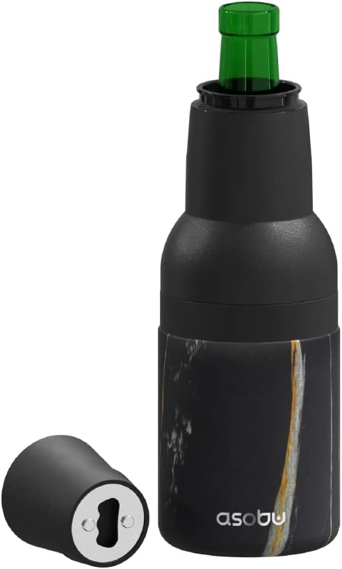 Asobu Frosty Beer Holder 2 Go Vacuum Insulated Double Walled Stainless Steel Bee...