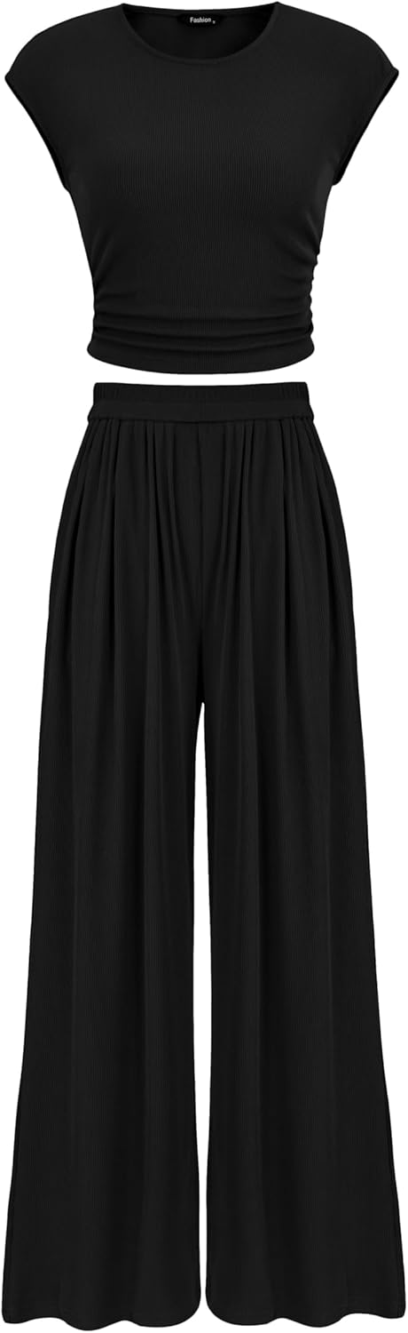 PRETTYGARDEN Women's Summer 2 Piece Outfits 2024 C...