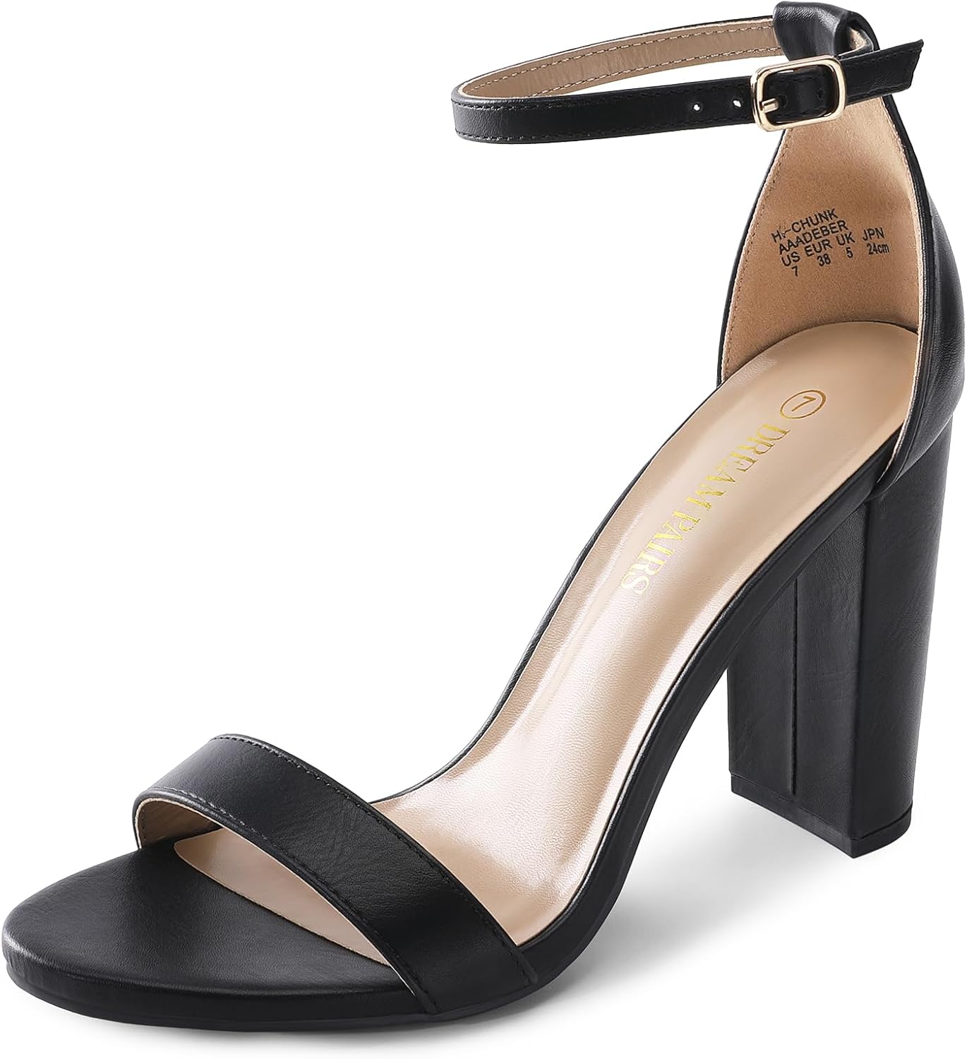 DREAM PAIRS Hi-Chunk, Special Women's High Heel Pump, Innovative Sandals, Afford...