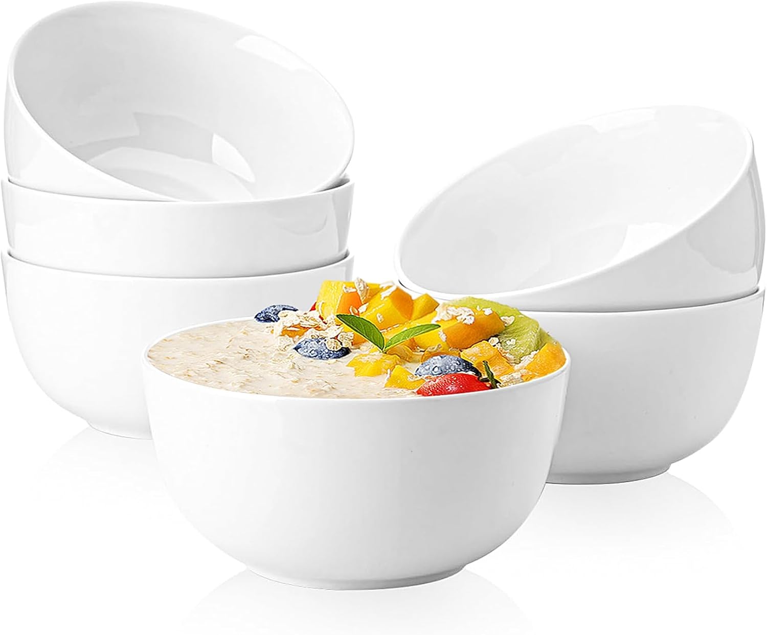 Sweese Cereal Bowl, Special Soup Bowls 20 Oz Set of 6, Innovative Chip Resistant...