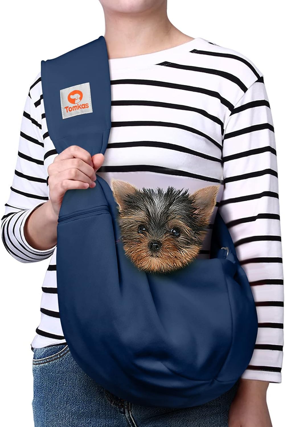 Tomkas Small Dog Sling Carrier, Special Dog Carrier with Adjustable Strap, Innov...