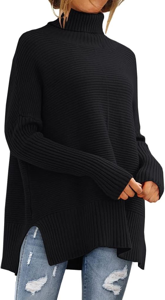 EFAN Women's Turtleneck Sweater, Special Oversized Sweaters for Fall Outfits, Tr...