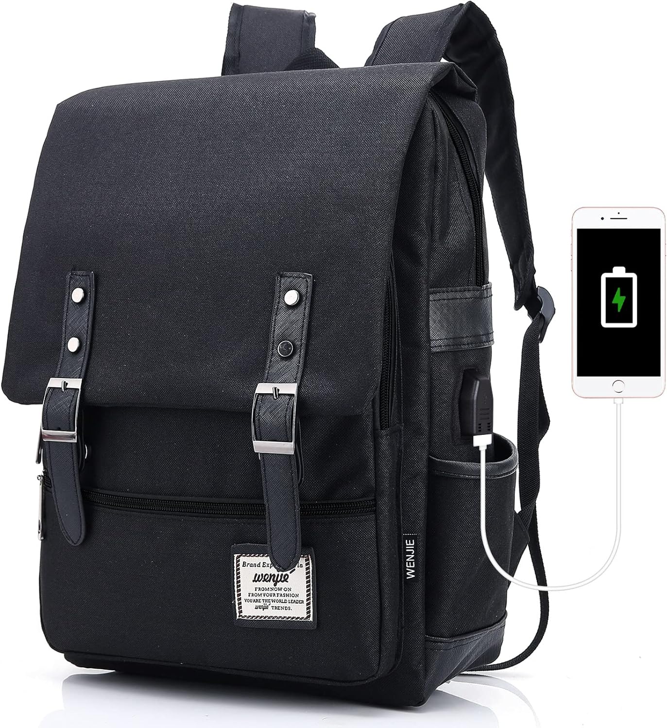 HASAGEI Backpack Vintage Unisex Rucksack Daypack Casual School Travel Laptop Tab...