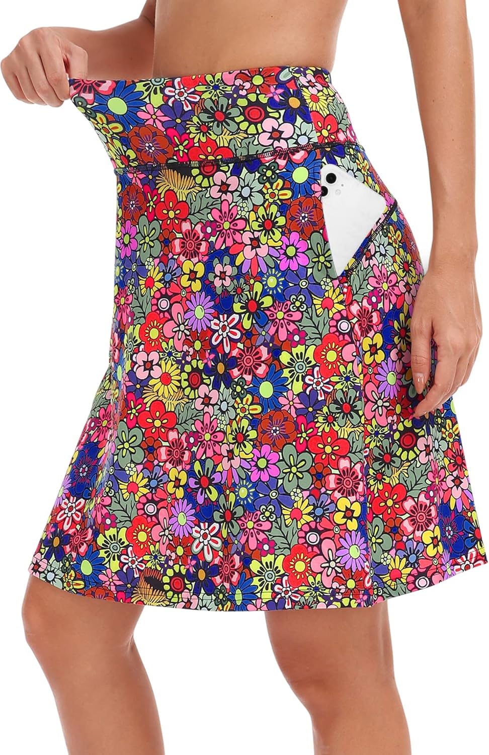 KORALHY 20" Knee Length Skorts Skirts for Women, High Waisted Tennis Athletic Sk...