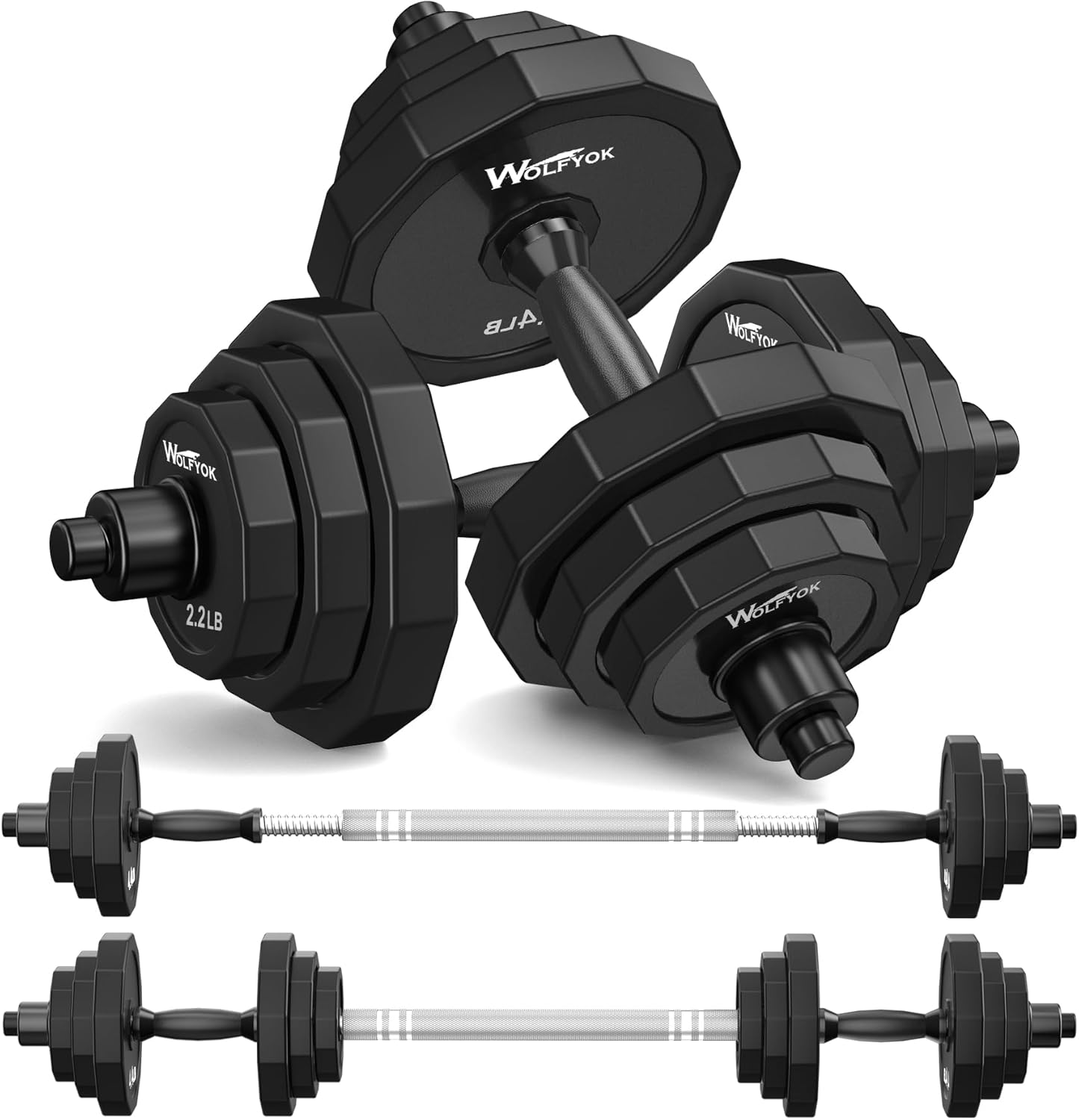 KISS GOLD Weights Dumbbells Set, Adjustable Dumbbell Sets 22Lbs 44Lbs 66Lbs 88Lb...