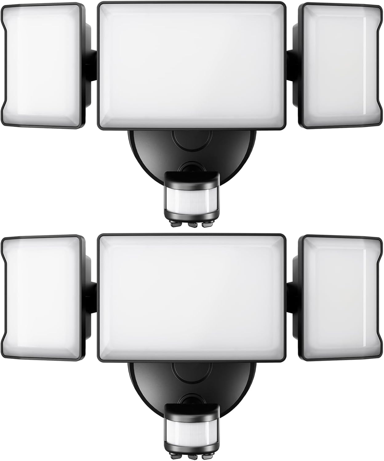 Olafus 65W Motion Sensor Outdoor Light, 2 Pack LED Security Light 6000LM, 6500K...