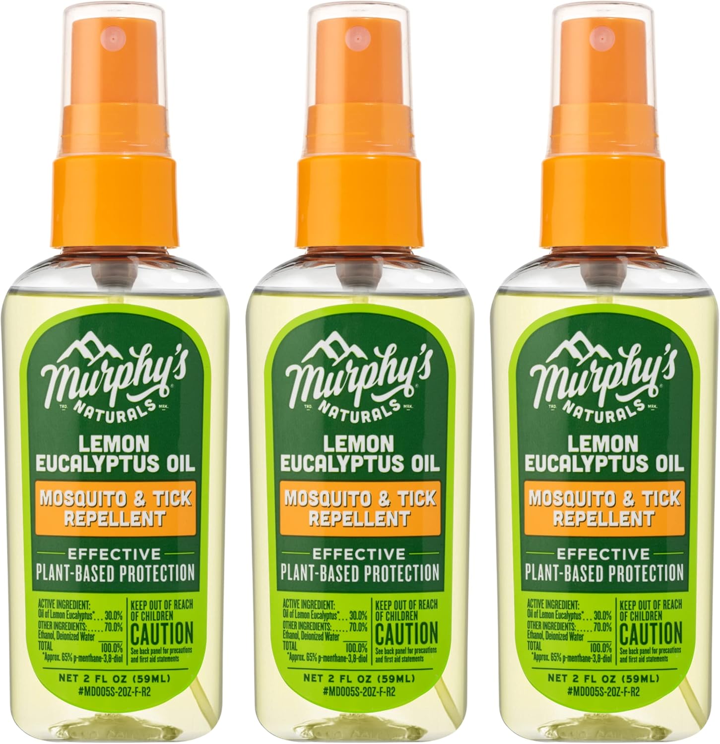 Murphy's Naturals Lemon Eucalyptus Oil Insect Repellent Spray | DEET-Free, Plant...