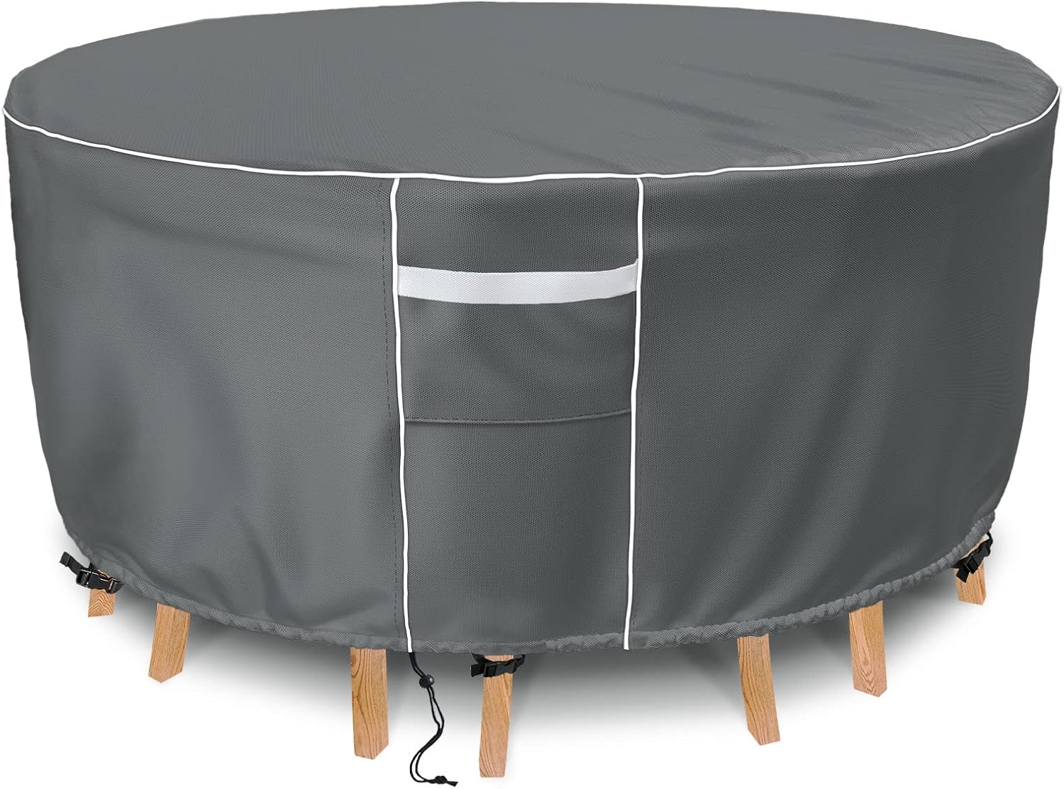 Patio Furniture Covers Waterproof, Round Outdoor Furniture Cover, 500D Heavy Dut...