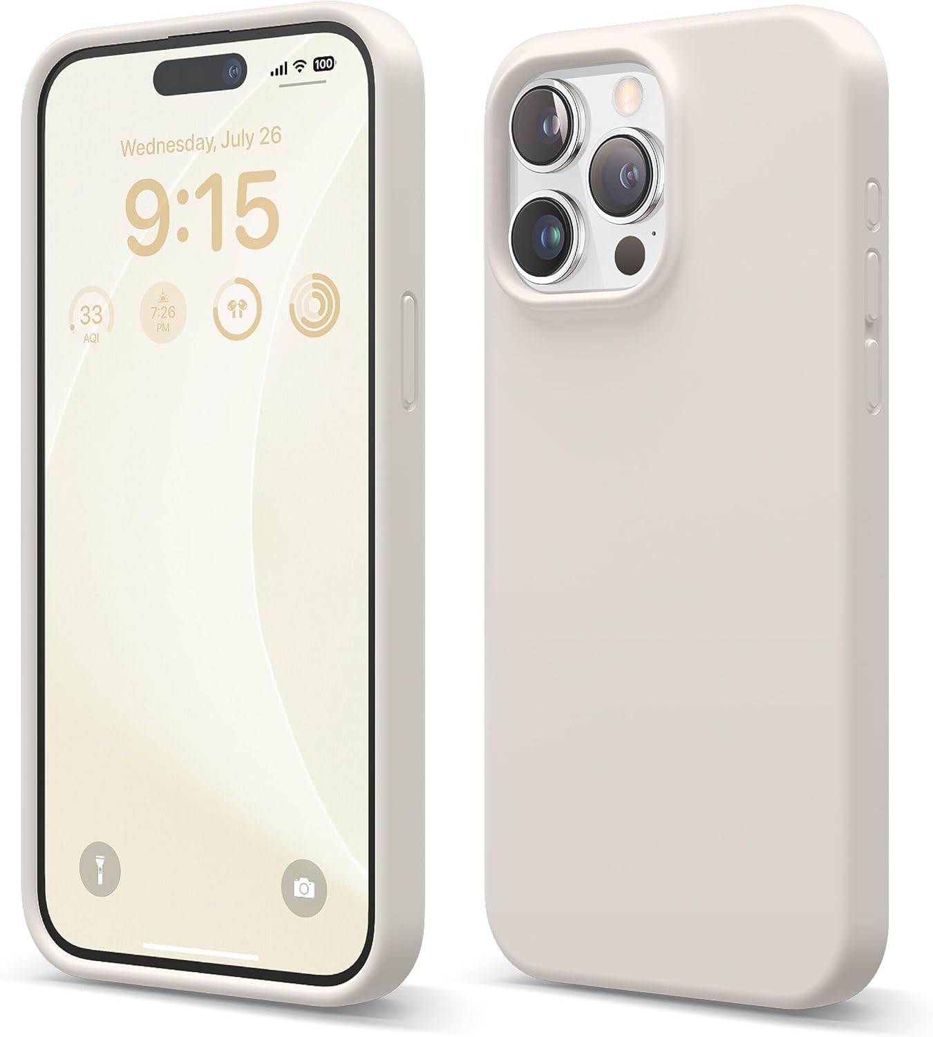 elago Compatible with iPhone 15 Pro Max Case, Liquid Silicone Case, Full Body Pr...