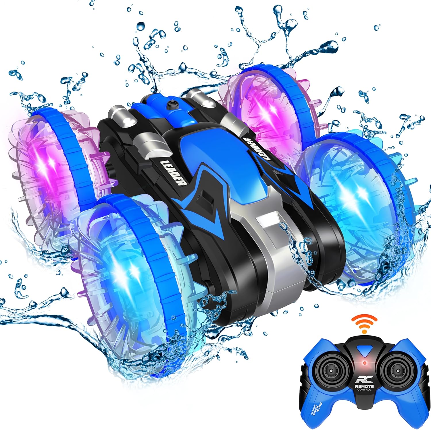 Toys for 5-12 Year Old Boys Amphibious RC Car for Kids 2.4 GHz Remote Control Bo...