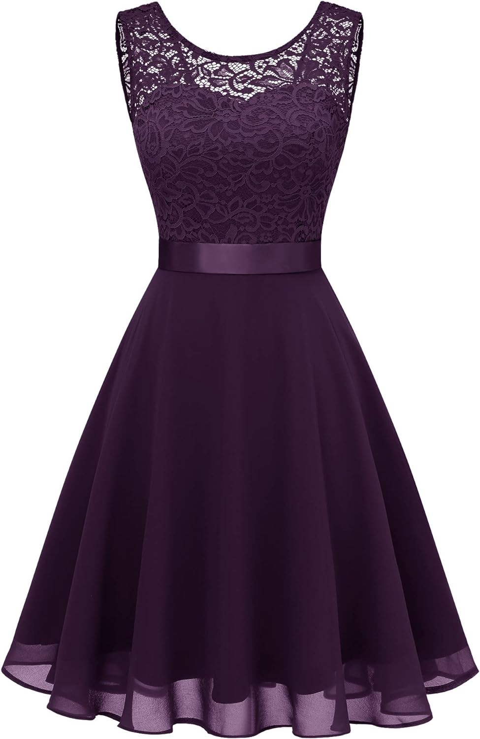 BeryLove Cocktail Dresses Homecoming Dress for Teens Wedding Guest Sleeveless La...