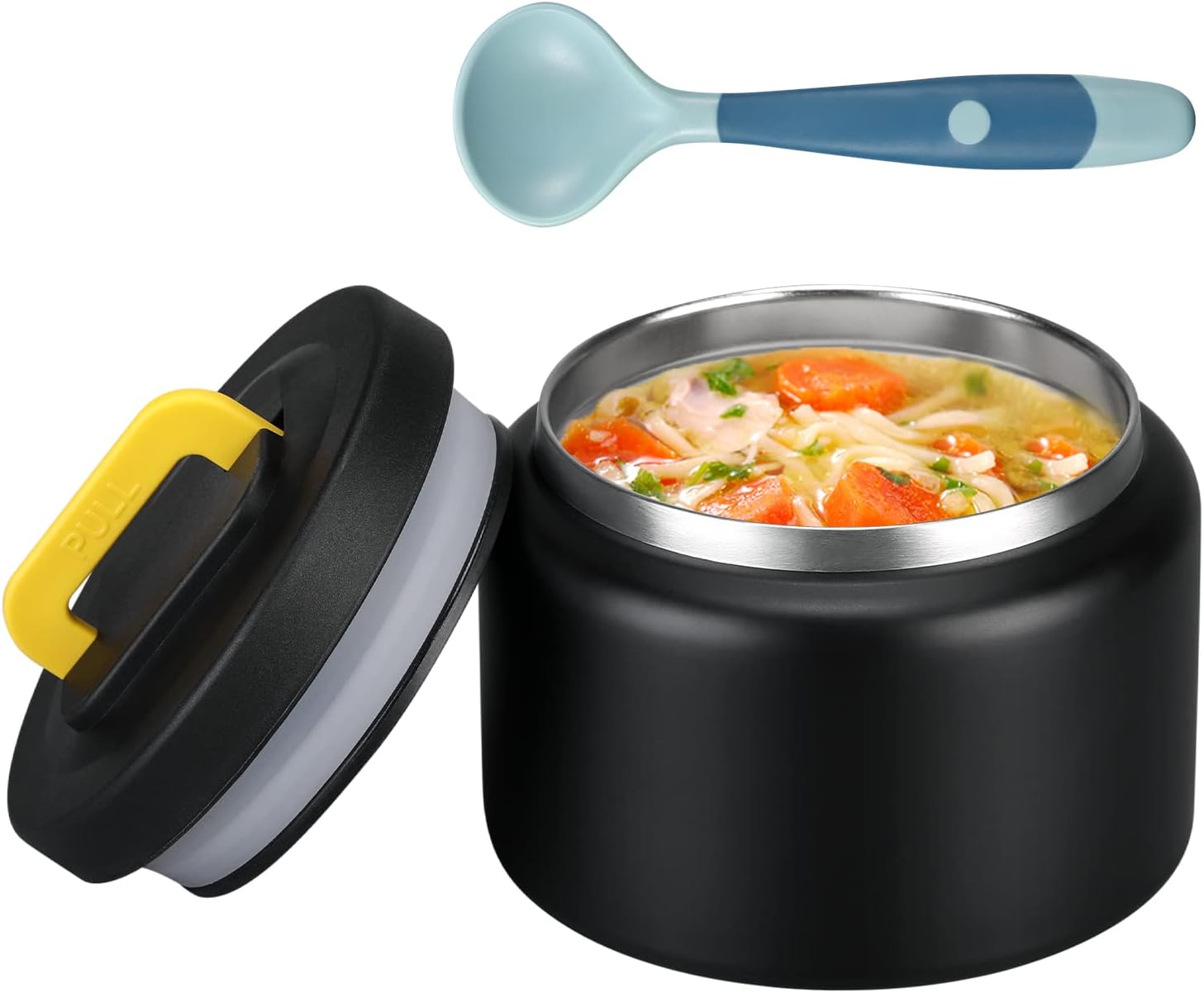 MAISON HUIS 8oz Soup Thermo Wide Mouth Vacuum Insulated Thermo Food Jar, Leak Pr...