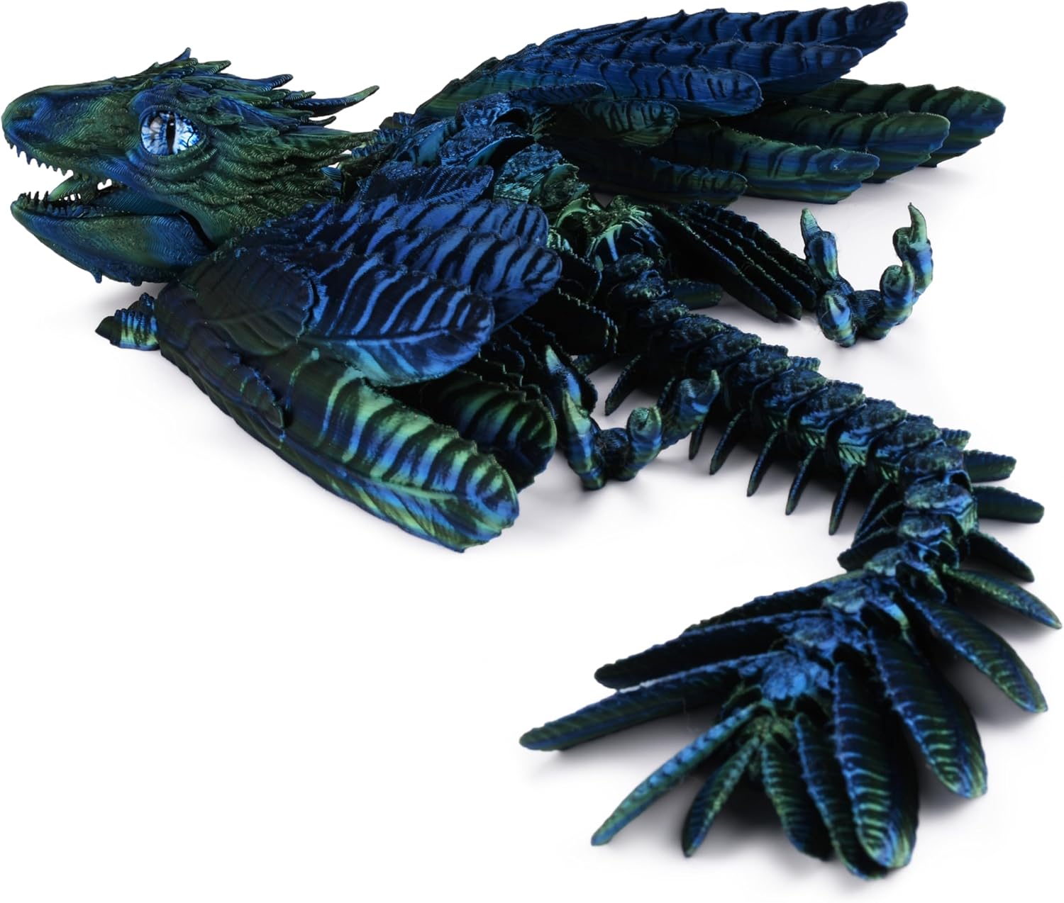 Feathered Wyvern Dragon, 3D Printed Dragon, Articulated Dragon, Fidget Dragon, 3...