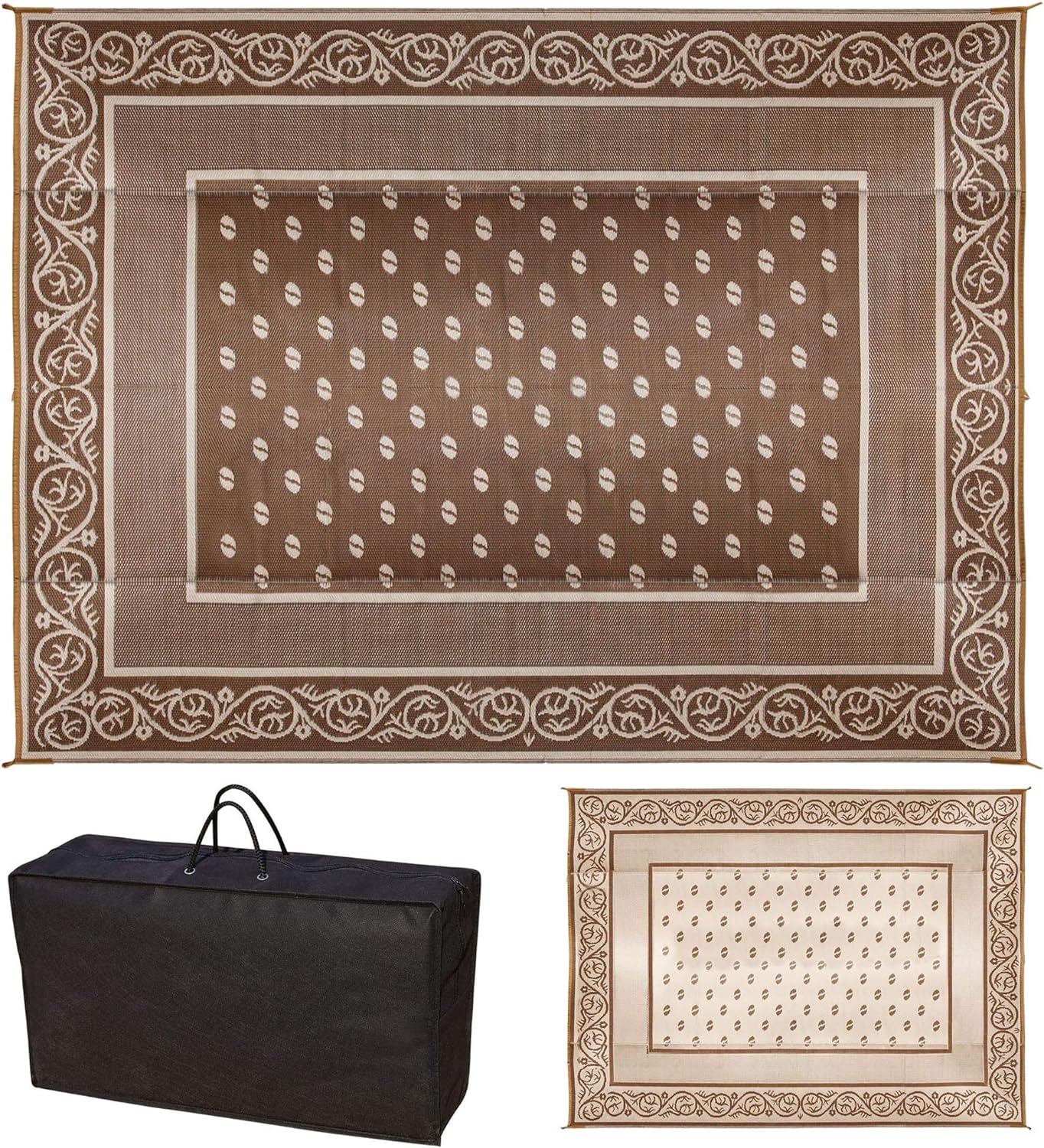 SAND MINE Reversible Mats, Special Straw Rug, Innovative Modern Area Rug for Out...