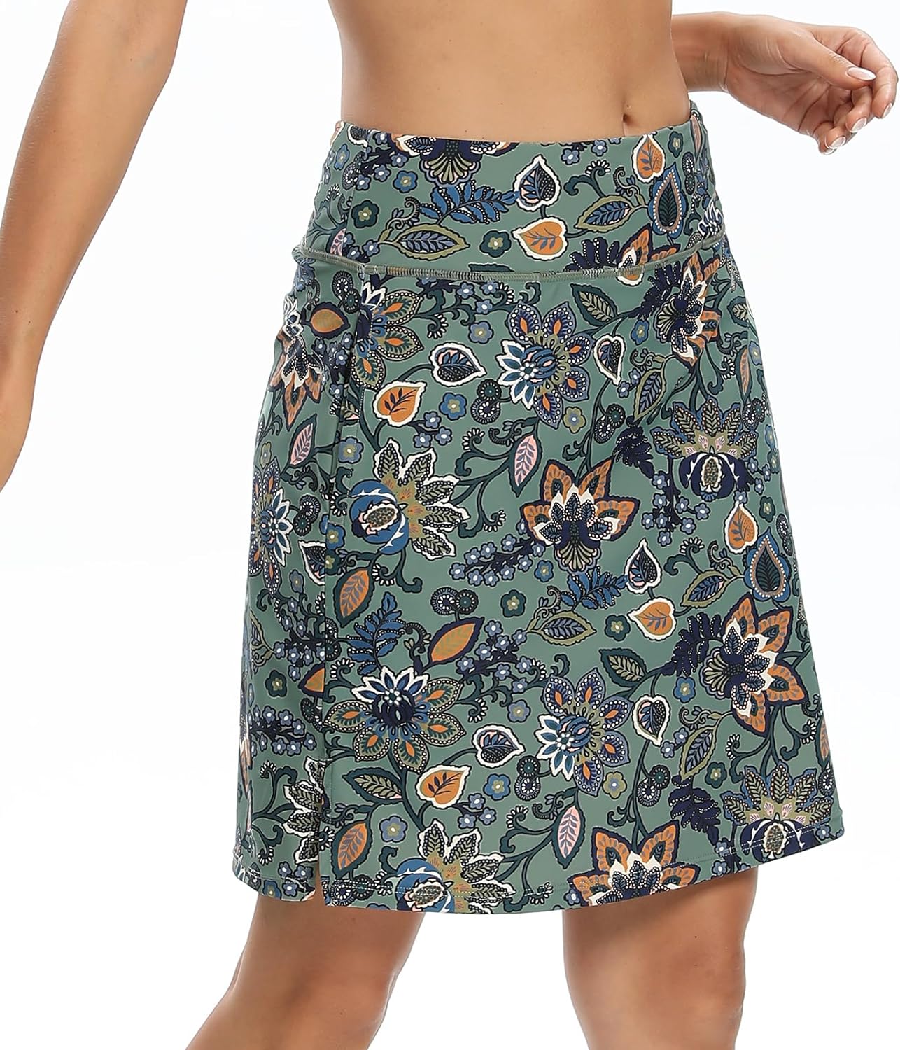 M MOTEEPI Skorts for Woman Golf Skirt Knee Length Tennis Athletic Skorts with Po...