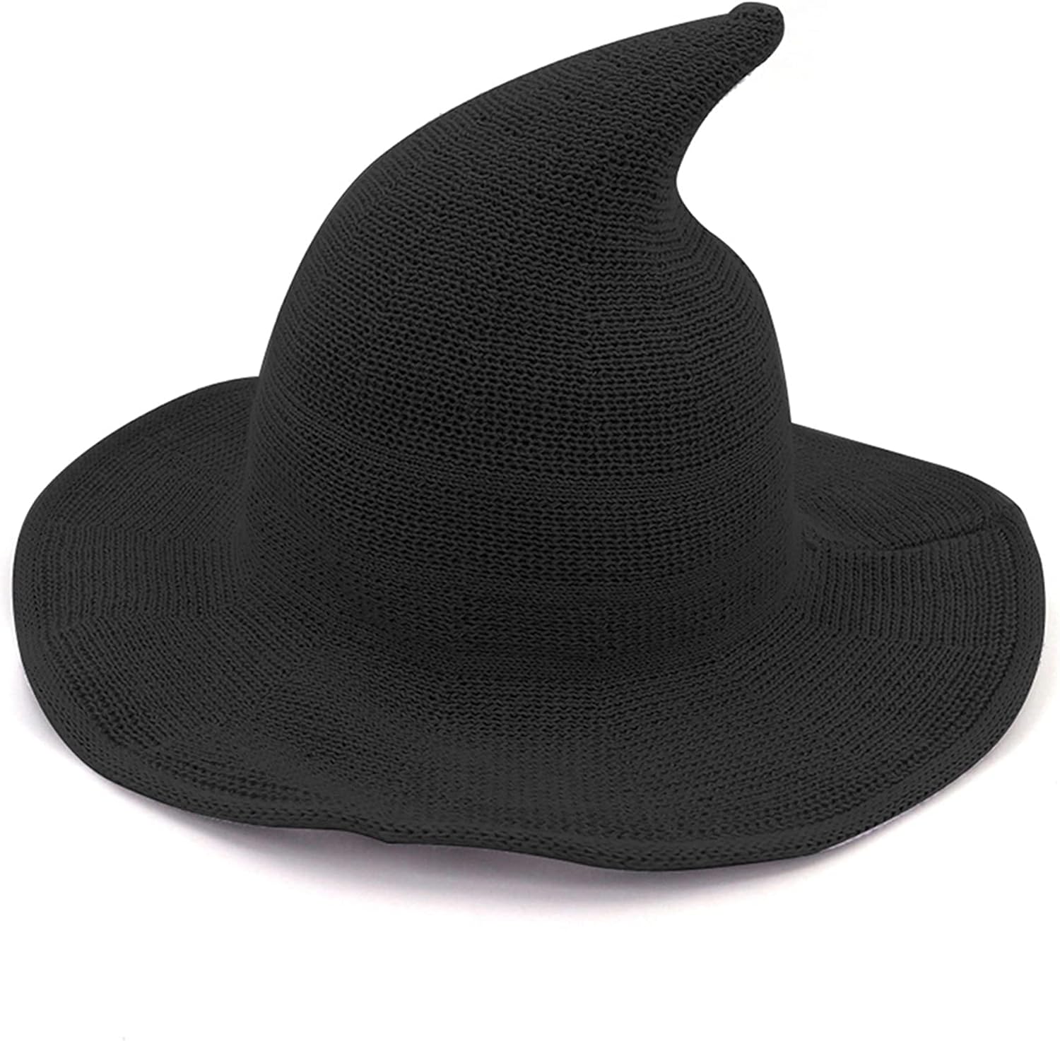 Bestjybt Women Halloween Witch Hat Wool Knitted Cap for Party Masquerade Cosplay...