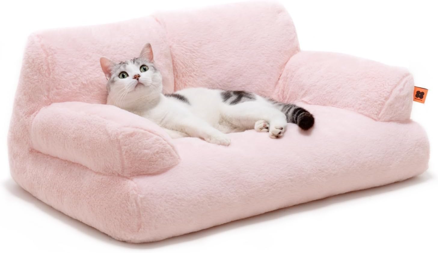 MEWOOFUN Pet Couch Bed, Washable Cat Beds for Medium Small Dogs & Cats up to 25...