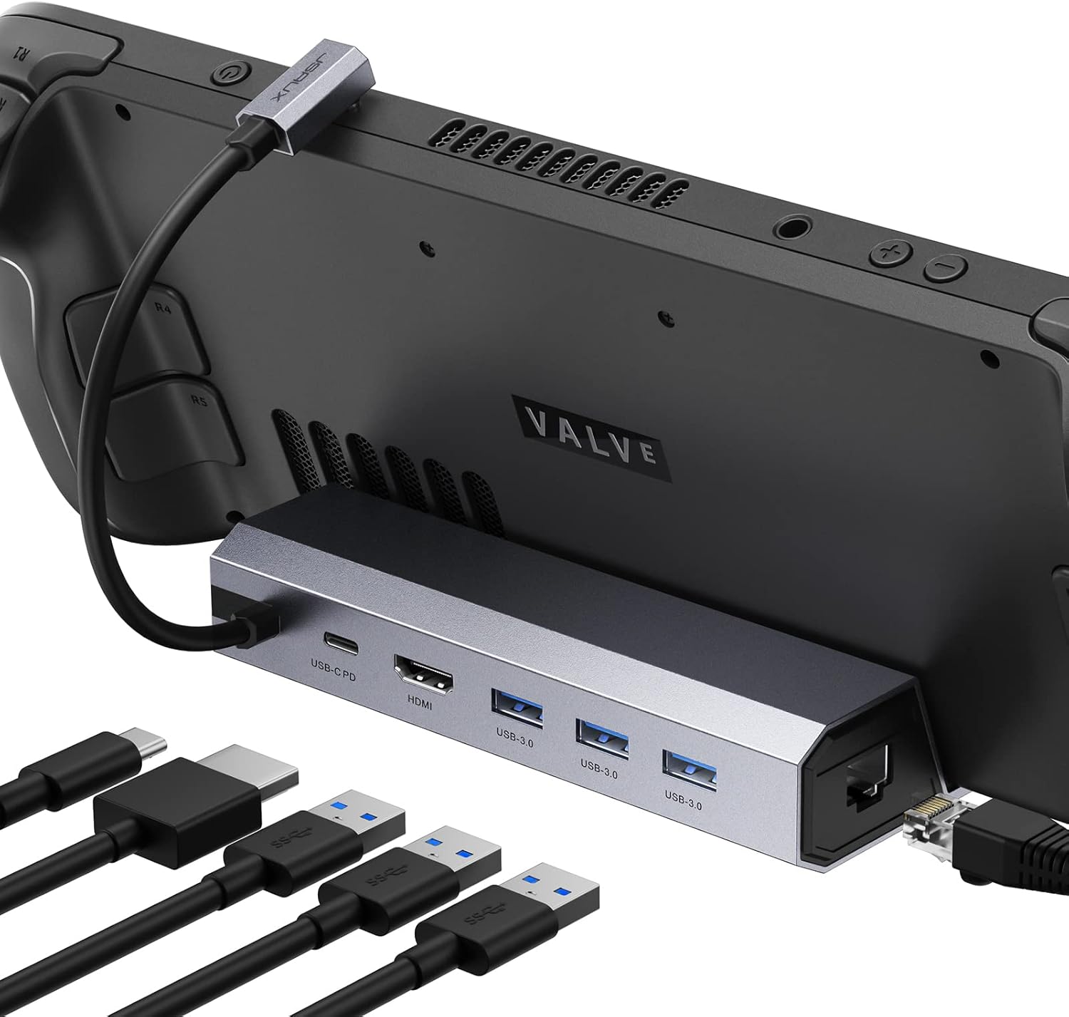 JSAUX Docking Station for Steam Deck/ROG Ally/Legion Go/MSI Claw, 6-in-1 Steam D...