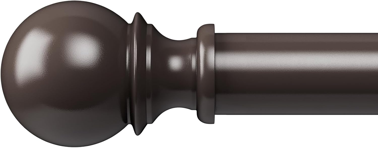 Curtain Rods for Windows 48 to 84, 1 Inch Curtain Rod Set, Heavy Duty Drapery Ro...