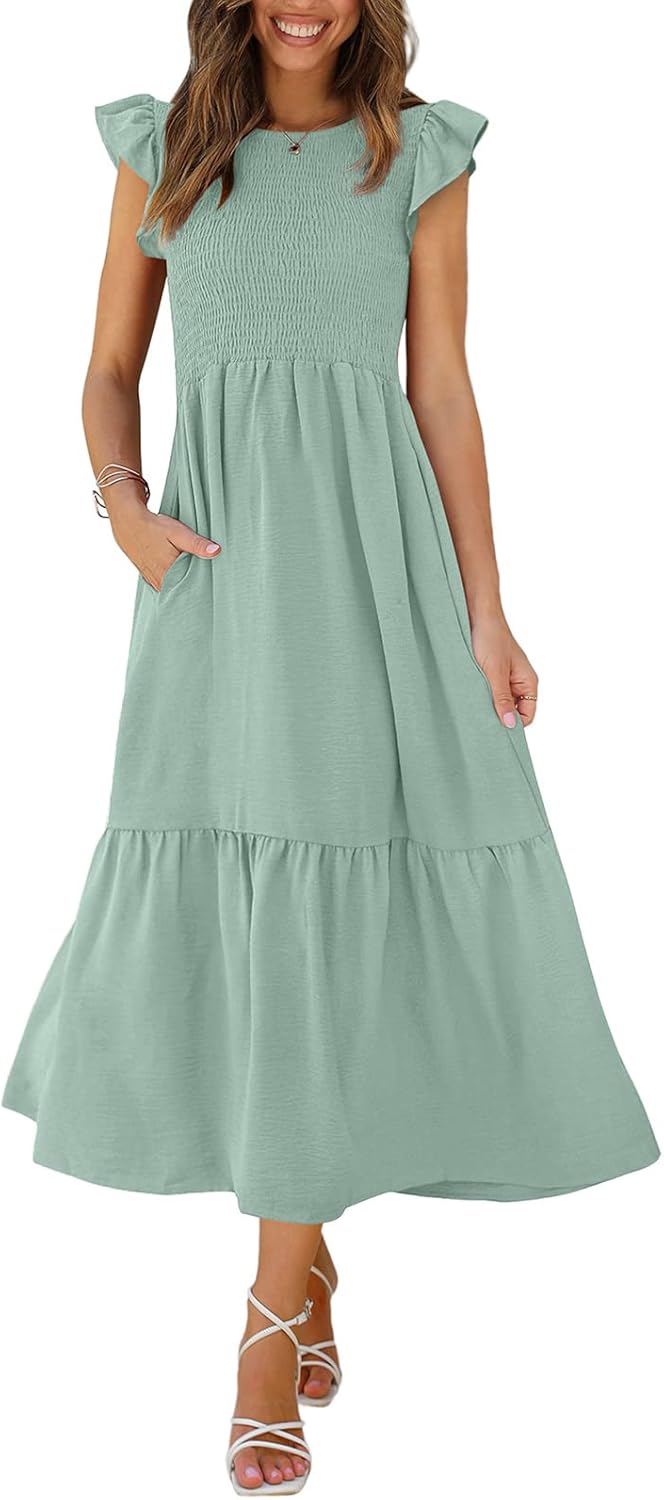OFEEFAN Women's Casual Maxi Dress, Special Maxi Dr...