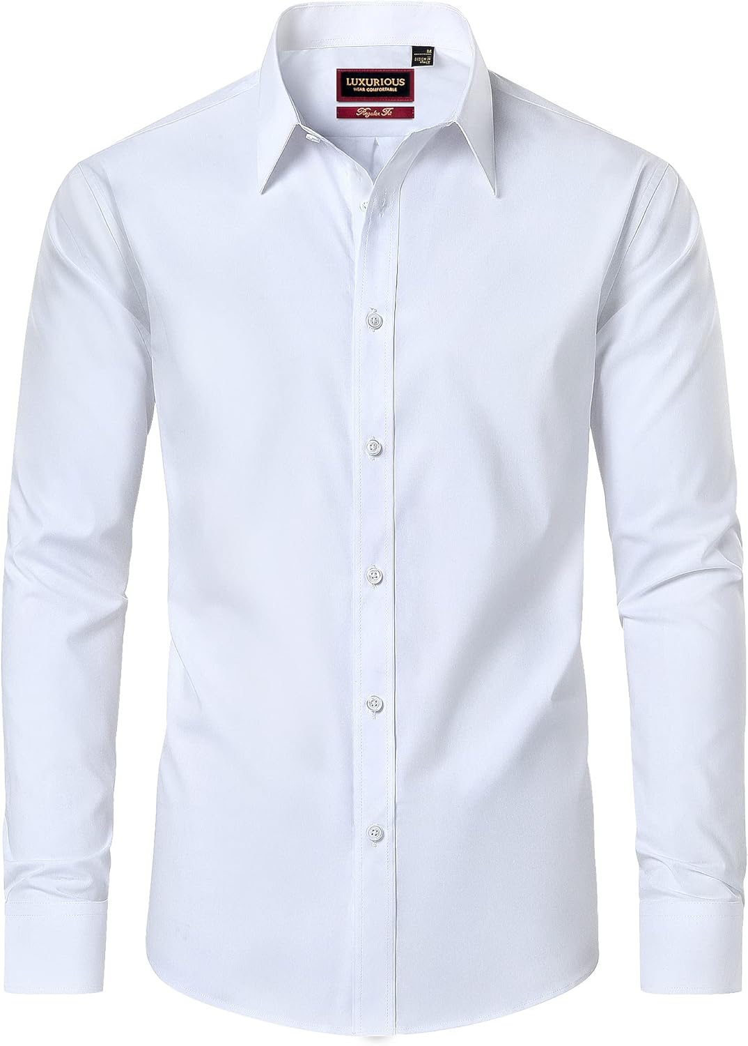 Mens Dress Shirts Long Sleeve Dress Shirts for Men Cotton Button Down Shirt Regu...