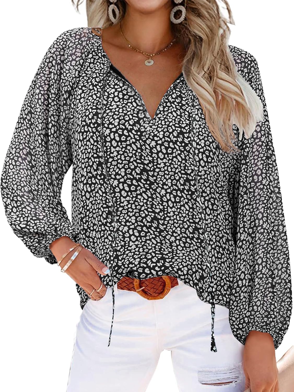 Mansy Women's Casual Floral Print V Neck Ruffle Short Sleeve Summer Shirts Tops...