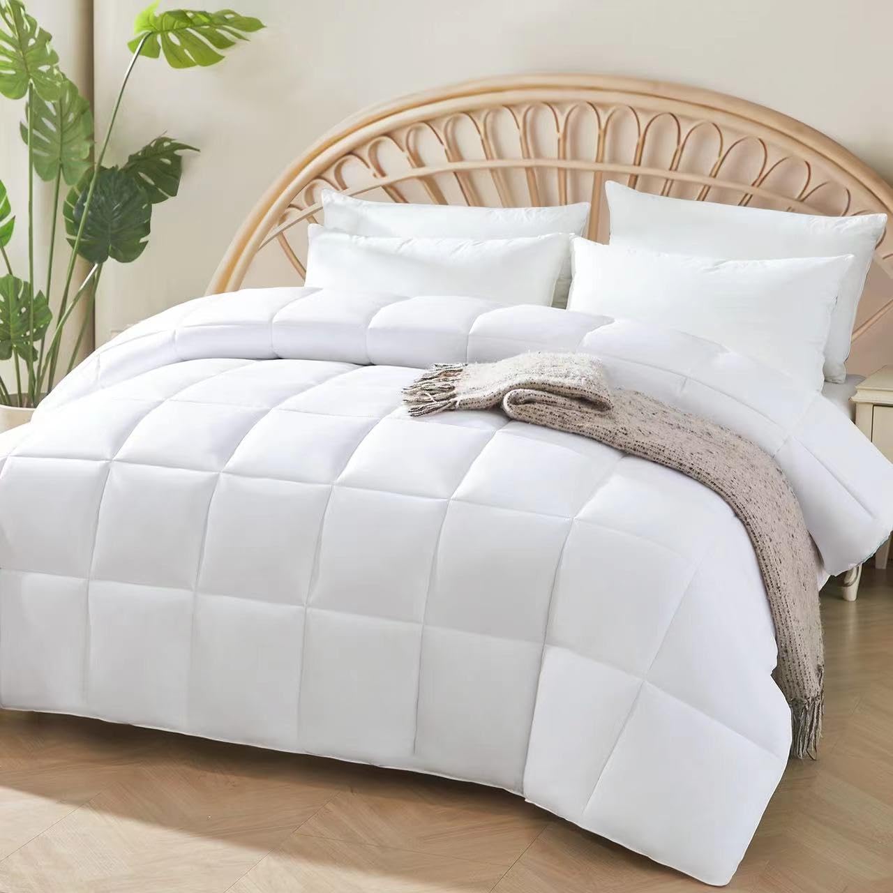 STWIENER Bamboo Comforter, Special Comforter for Hot Sleepers, Unique Breathable...