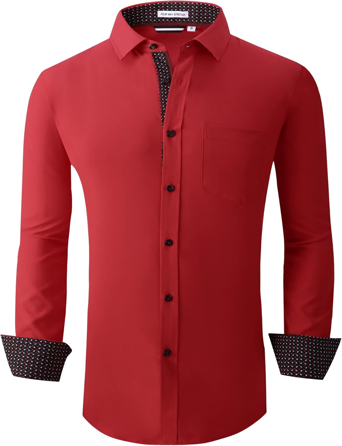 Alex Vando Mens Dress Shirt, Special Regular Fit Dress Shirt, Innovative Wrinkle...