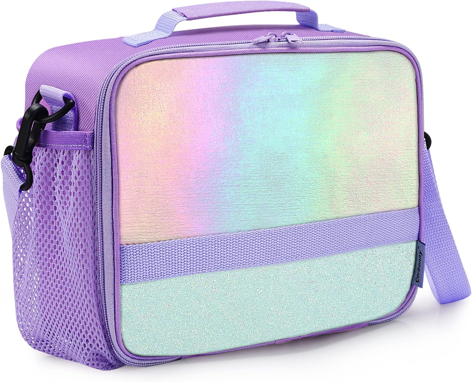 Cerbonny Kids Lunch Box, Crystal Purple, Insulated, Durable, Adjustable Shoulder...