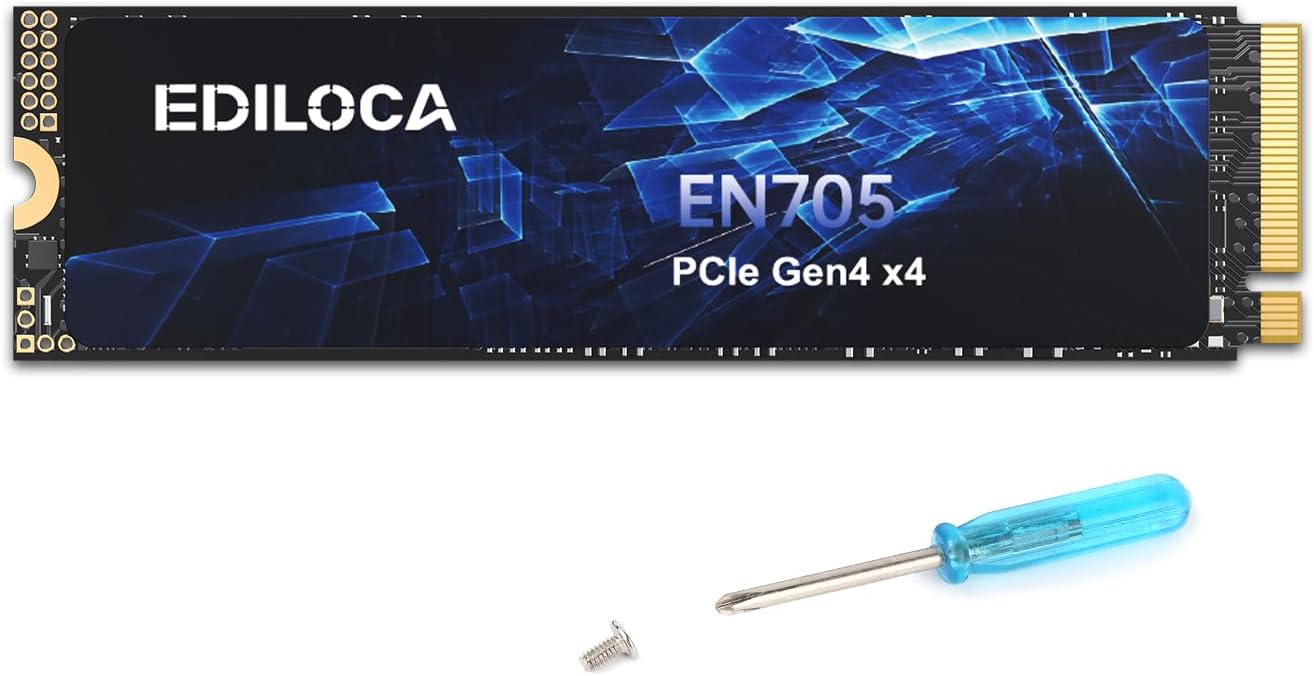EN705 SSD 2TB PCIe Gen4, NVMe M.2 2280, 3D NAND TLC, Up to 4800MB/s, Internal So...