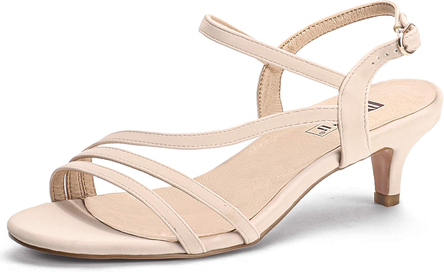 IDIFU Women's Dress Shoes, Special Dressy Strappy Sandals with 2 Inch Low Kitten...