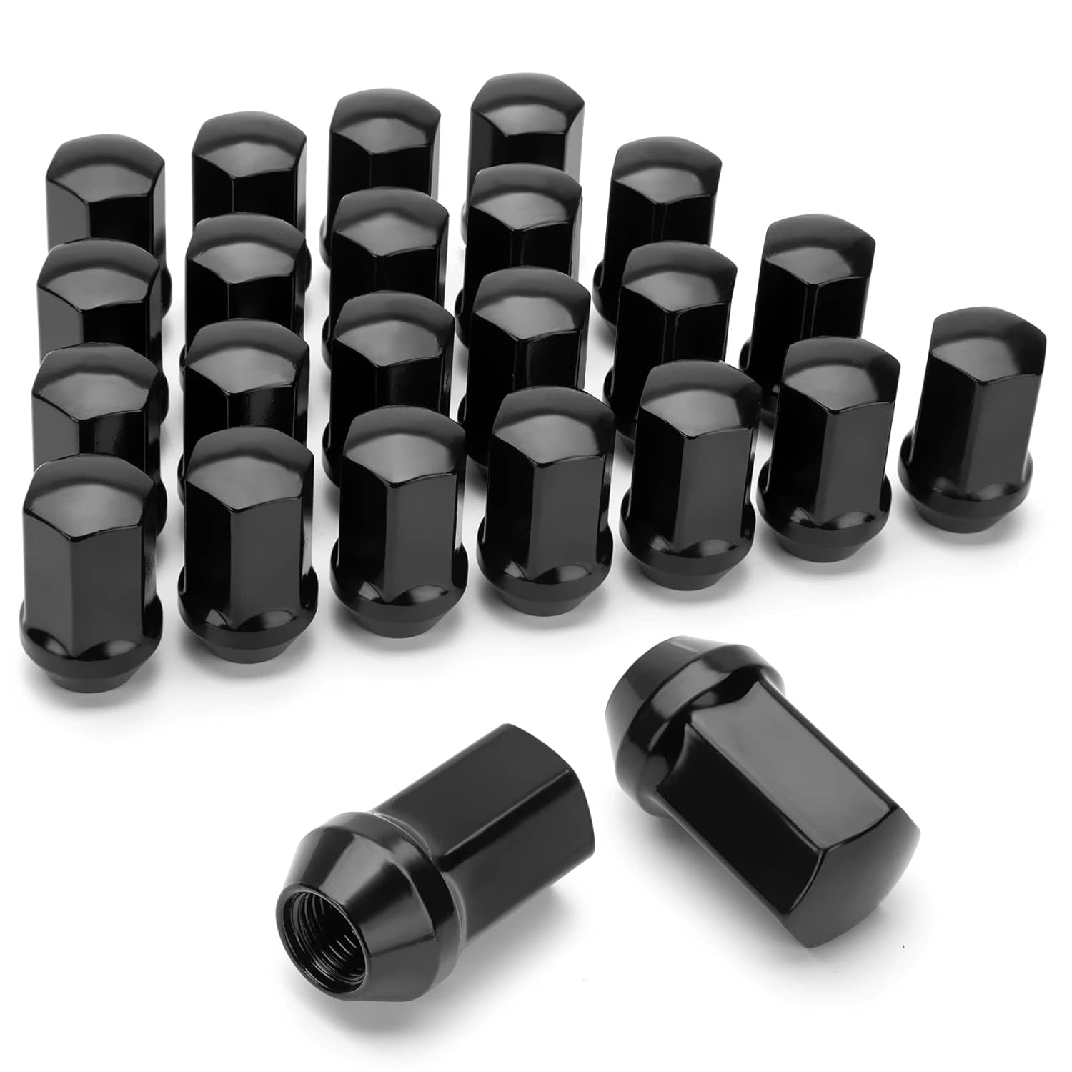 dynofit 24pcs 14x1.5 Stock Lug Nuts 1.75 inch(45mm) Height 7/8" Hex(22mm), M14-1...