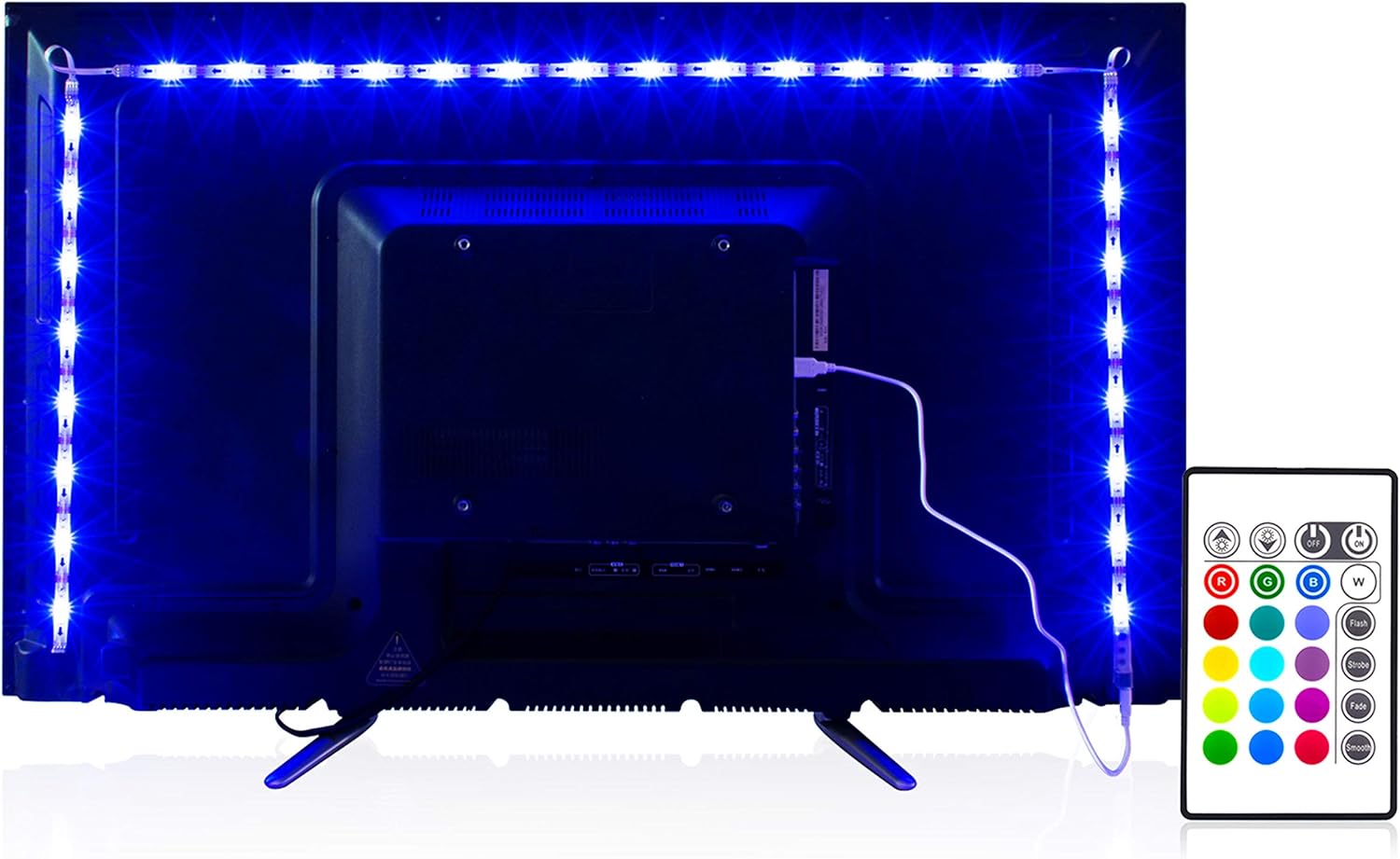 PANGTON VILLA Led Strip Lights 8.2ft for 40-60in T...