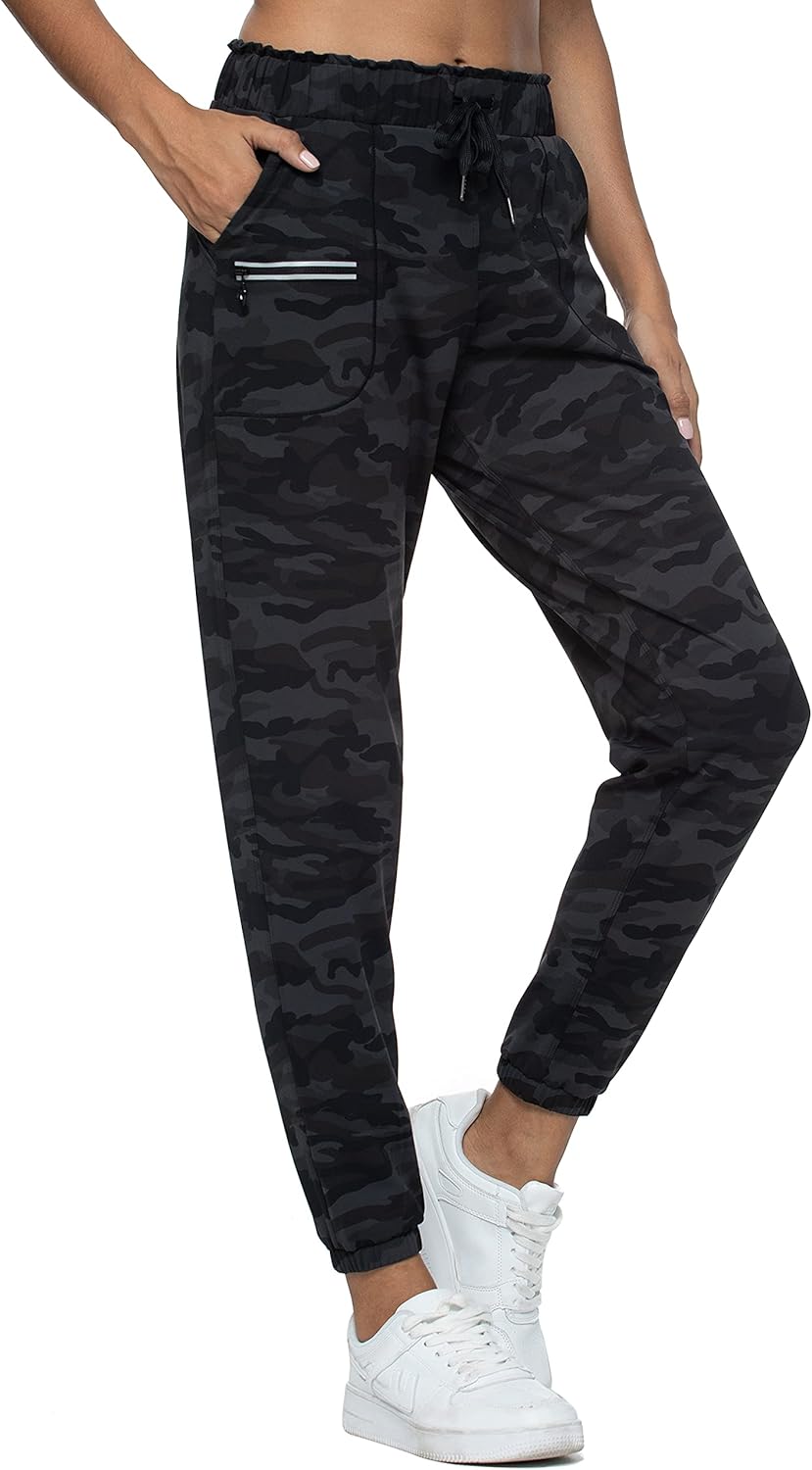 Kcutteyg Womens Joggers with Pockets, Lightweight Quick Dry Athletic Workout Sof...