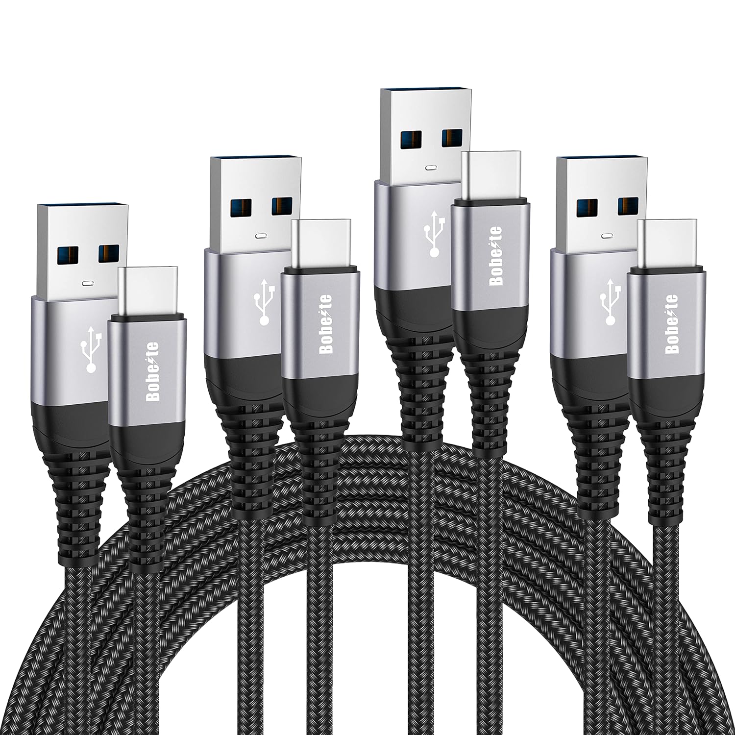 USB C Cable Fast Charge [4pack,1M+2M+2M+3M], USB Type C Charger Cable Charging L...