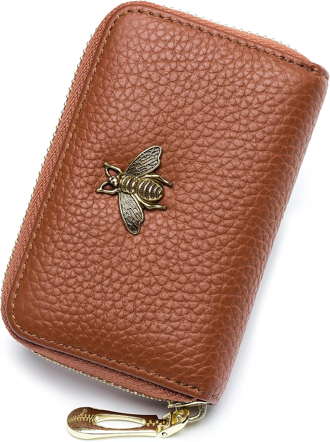 imeetu RFID Credit Card Holder, Small Leather Zipper Card Case Wallet for Women...