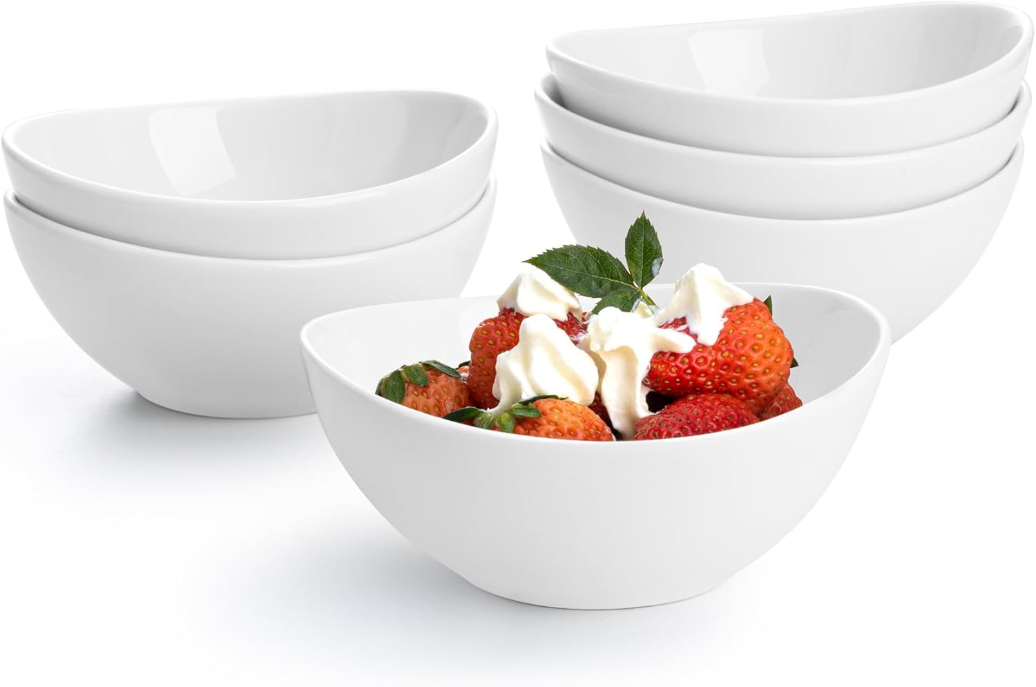 Sweese 5 Inch Porcelain Small 10 oz Bowls Set of 6, for Dessert | Ice cream | So...
