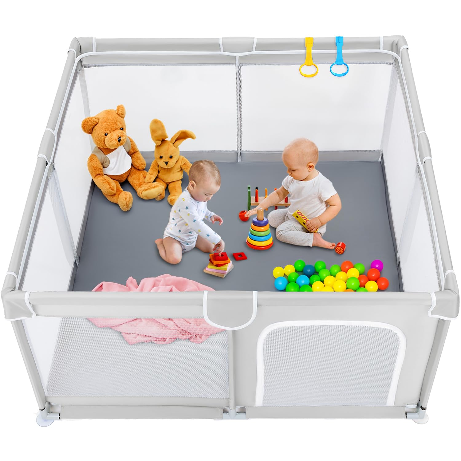 TODALE Baby Playpen, Medium Playpen for Babies and Toddlers, Indoor & Outdoor Ki...