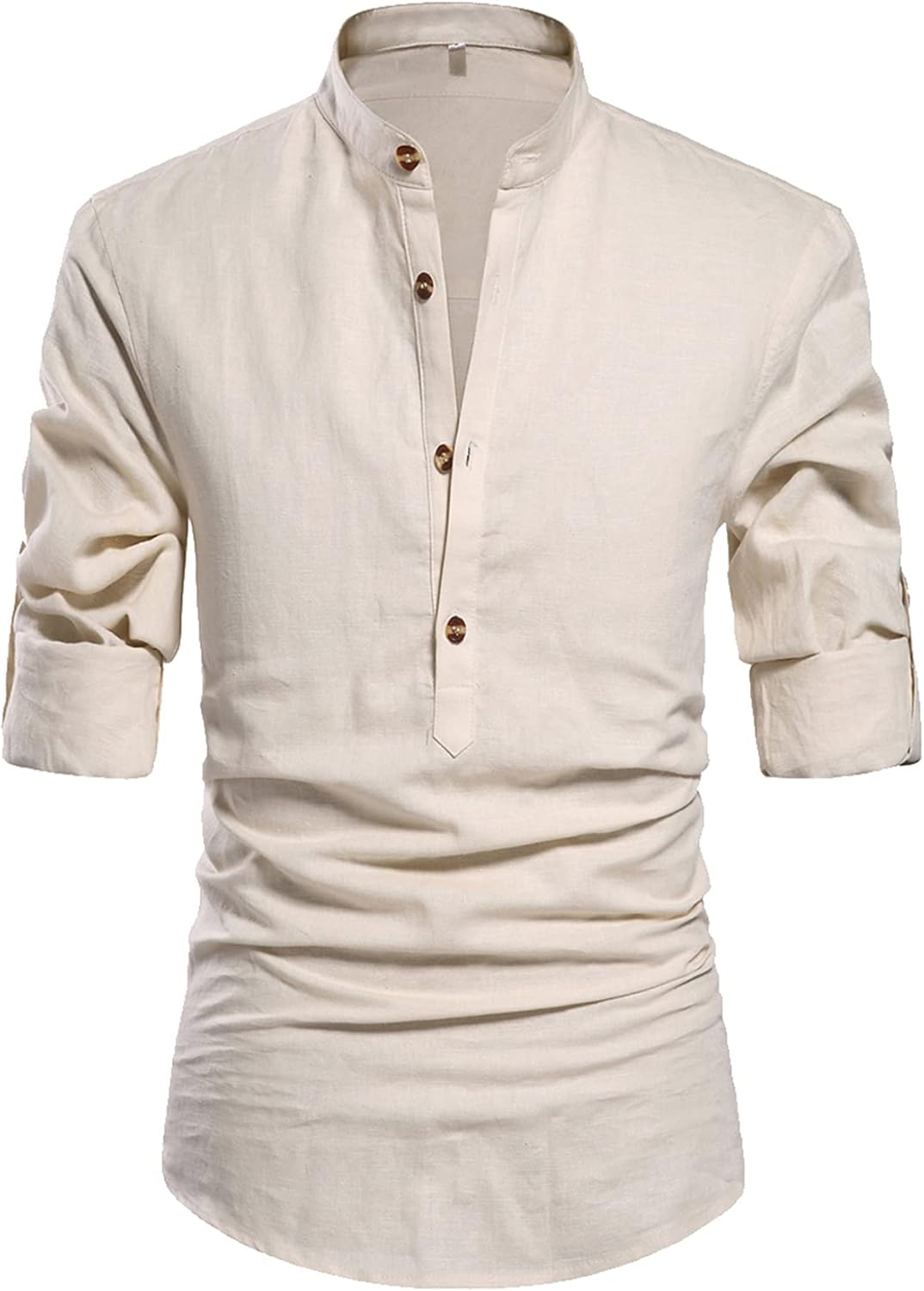 NITAGUT Men Henley Neck Shirt, Special Long Sleeve Shirt for Daily Look, High-Qu...