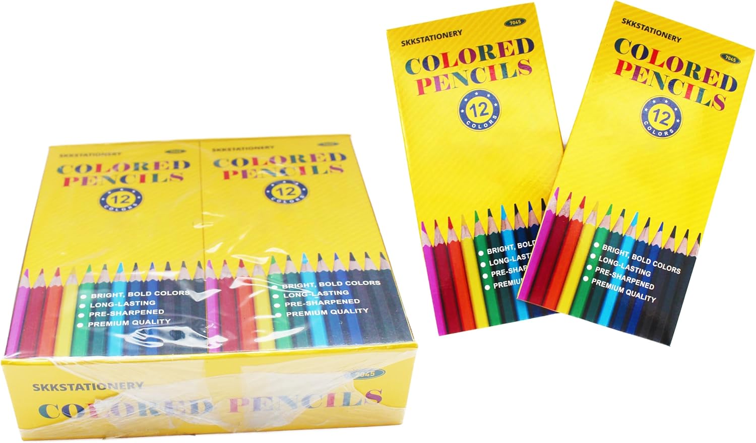 SKKSTATIONERY 144Pcs Colored Pencils, Pre-sharpened, coloring pencils for adults...