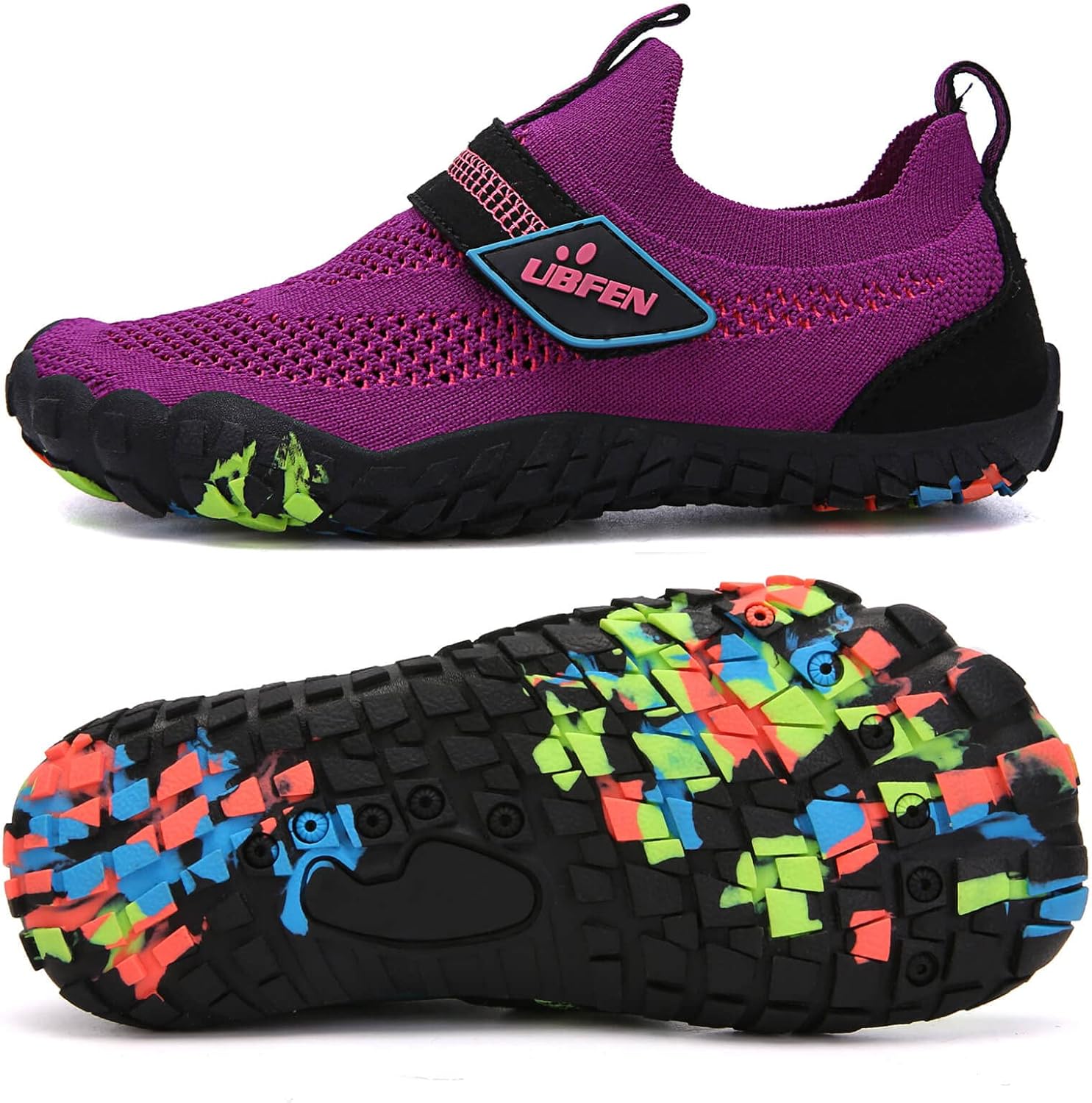 UBFEN Water Shoes, Special Aqua Socks for Kids, Innovative Barefoot Shoes for Be...