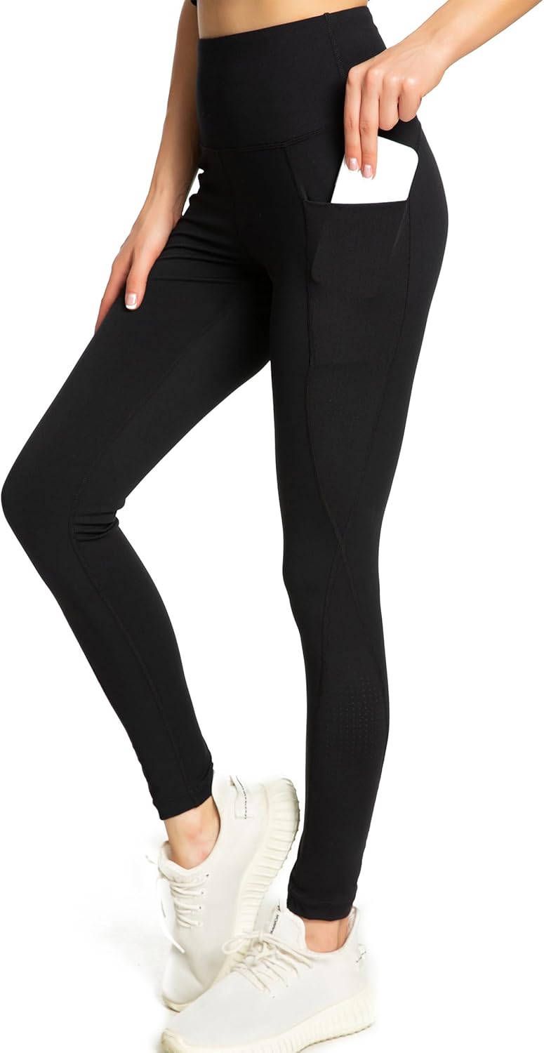 Kcutteyg Yoga Pants for Women with Pockets High Waisted Leggings Workout Sports...