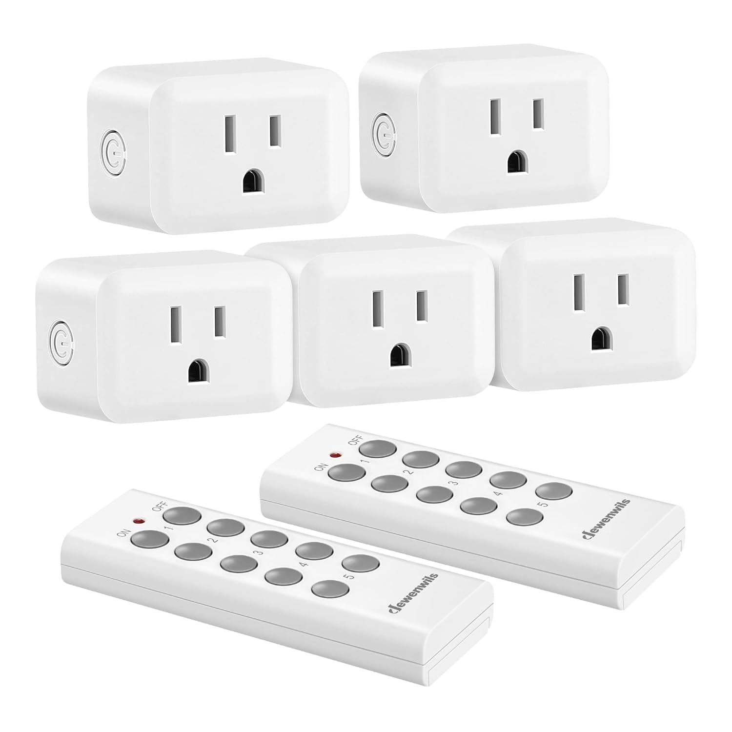 DEWENWILS Wireless Remote Control Outlet, Programmable and Expandable Electrical...