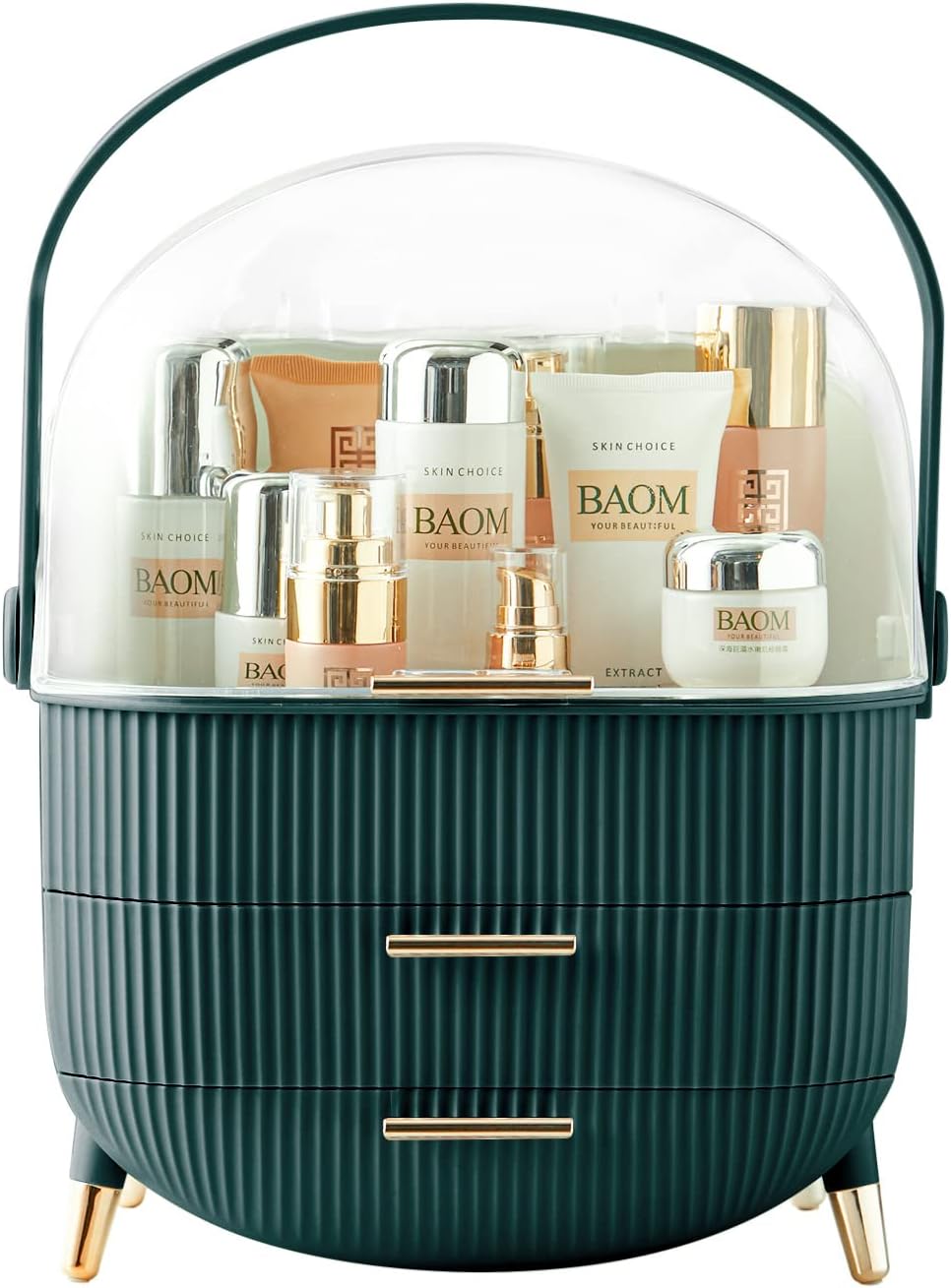 Multi-Function Make Up Case Dustproof Cosmetic Storage Box, Organizer Skin Care...