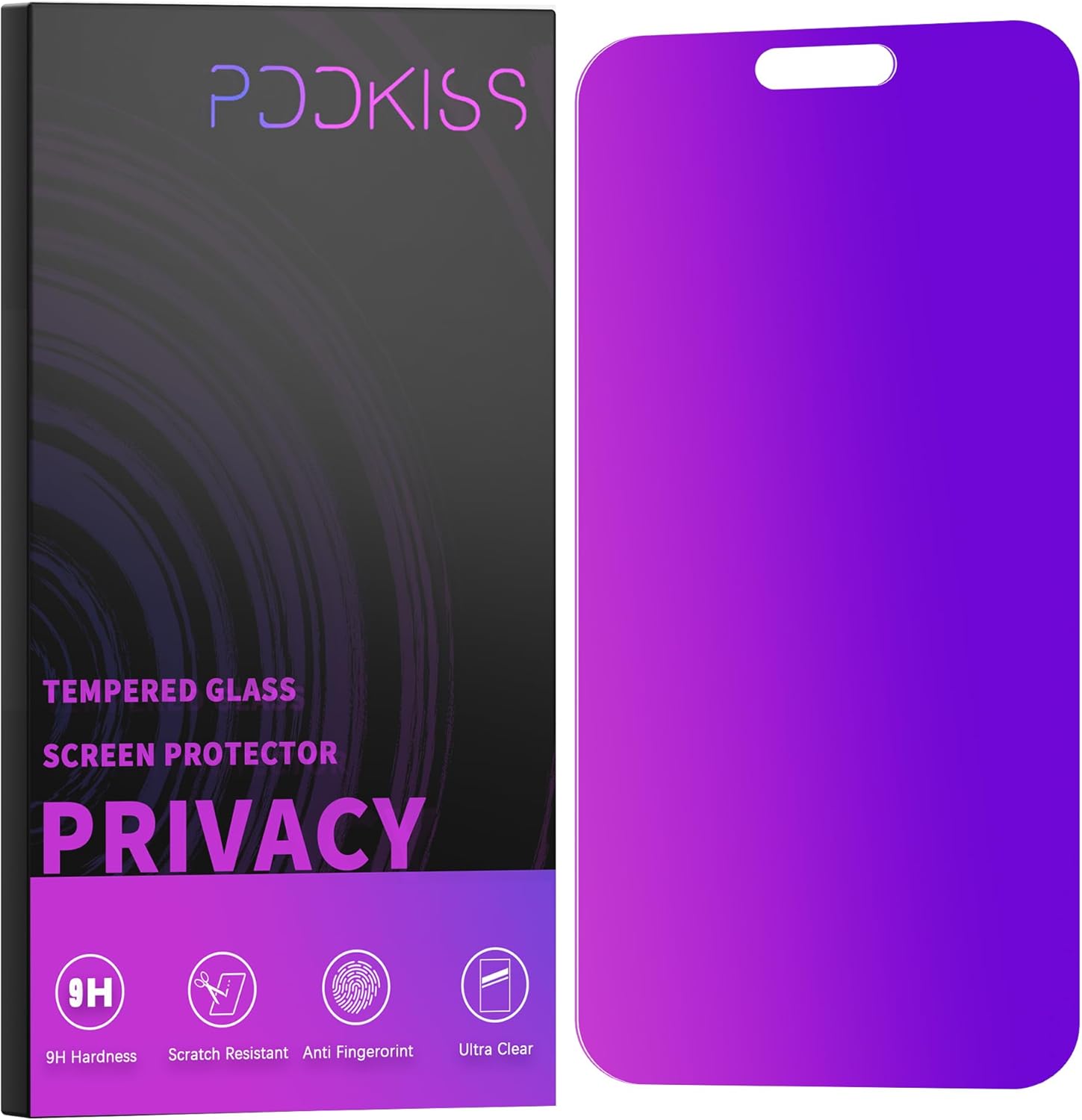 Compatible for iPhone 15 Pro Max Privacy Screen Protector Tempered Glass 6.7 Inc...