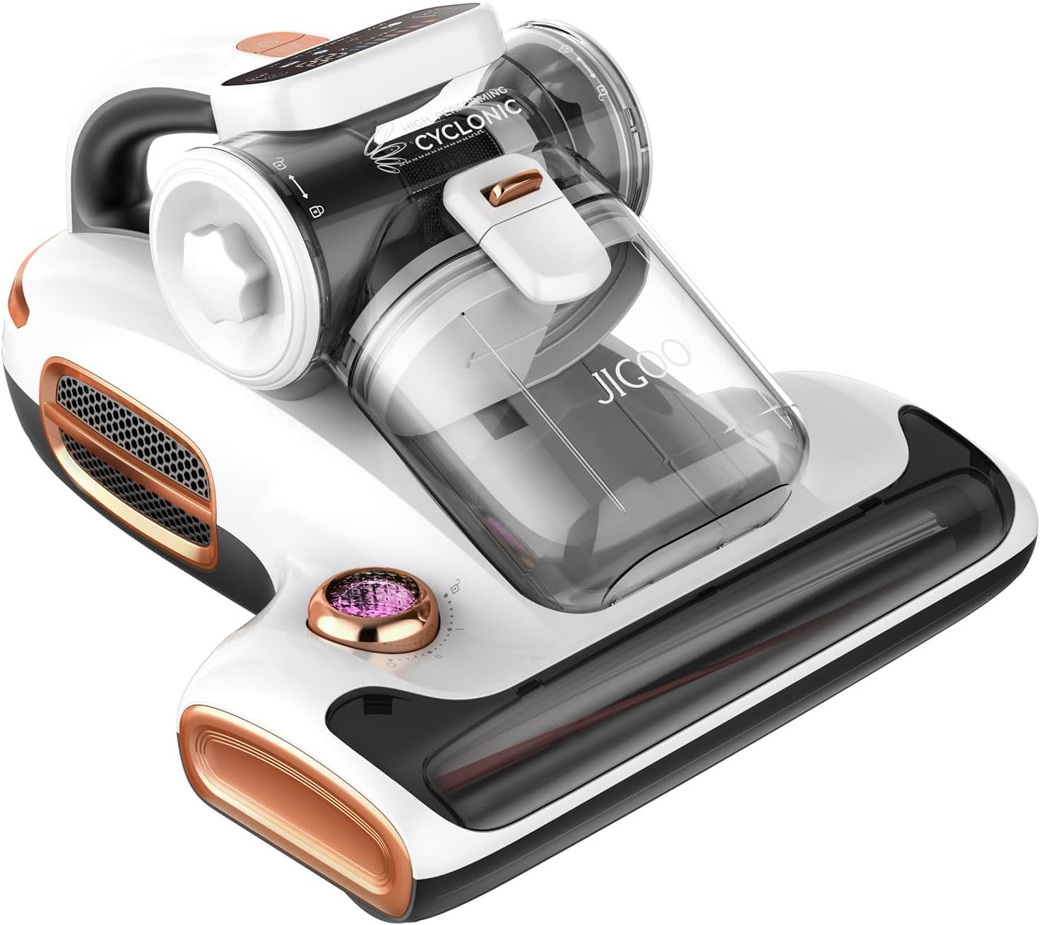 JIGOO Mattress Vacuum Cleaner with UV-C Light, 15Kpa Suction 700W Powerful Doubl...