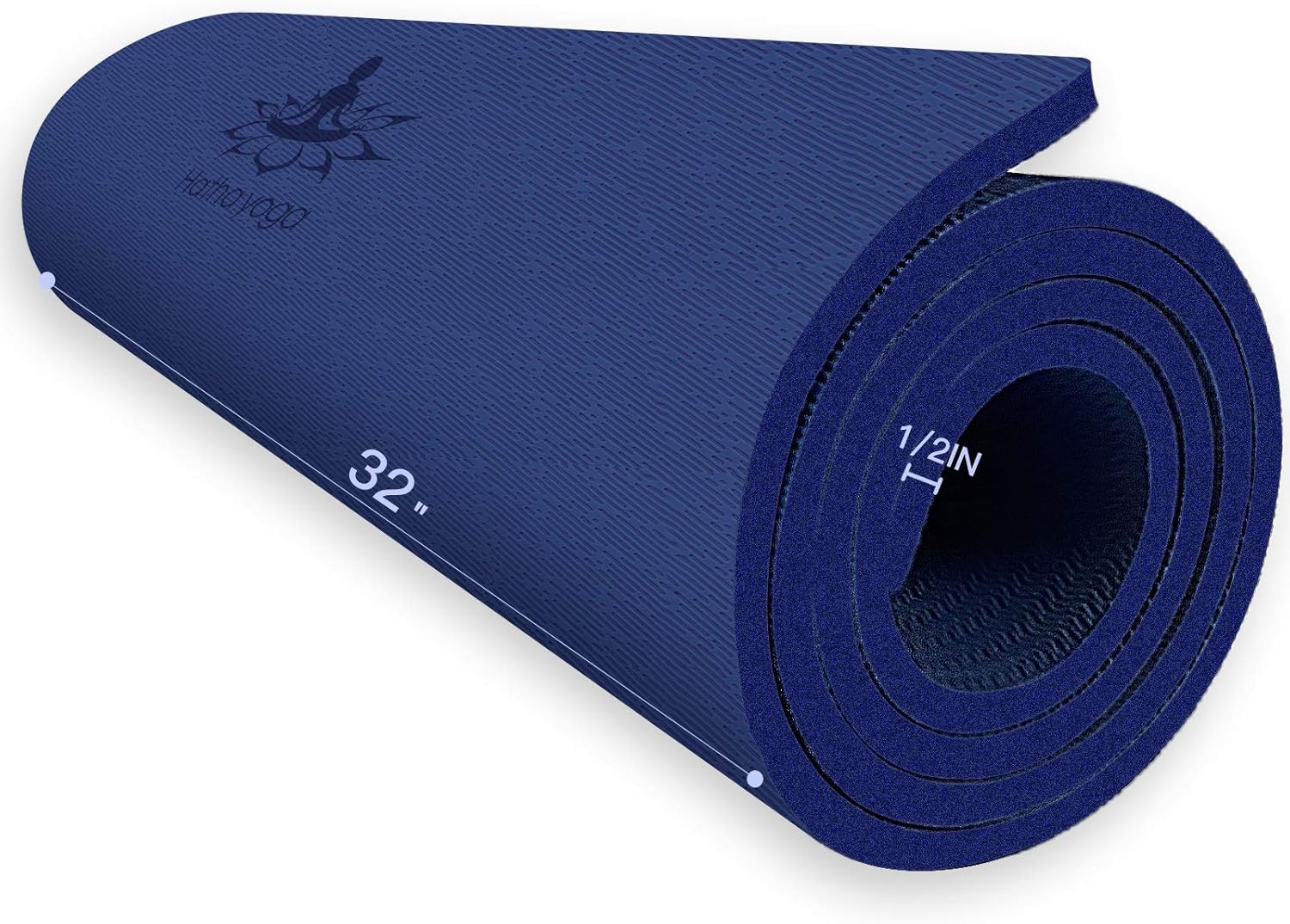 Hatha Yoga Extra Thick TPE Yoga Mat - 72"x 32" Thickness 1/2 Inch -Eco Friendly...