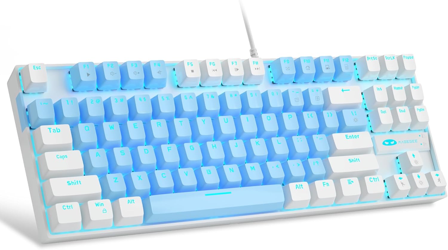 MageGee 75% Mechanical Gaming Keyboard with Blue S...