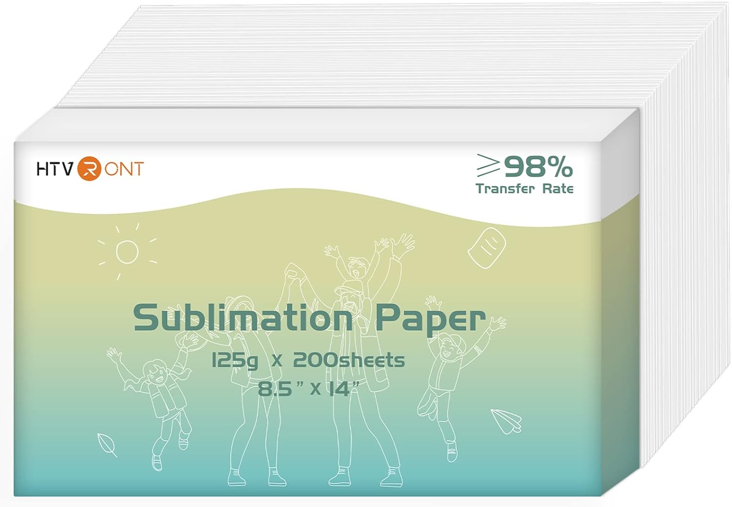 HTVRONT Sublimation Paper, High-Quality Sublimation Transfer Paper for Inkjet Pr...